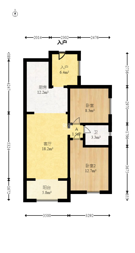 卓越蔚蓝海岸三期  2室2厅1卫    79.0万