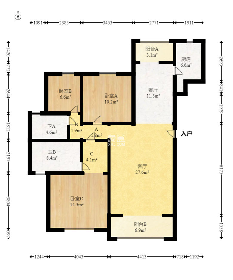五矿万境蓝山  3室2厅2卫    142.0万 五矿万境蓝山  3室2厅2卫    142.0万