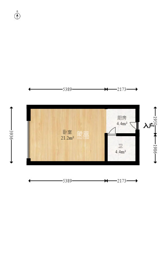 五矿万境蓝山  1室1厅1卫   30.00万
