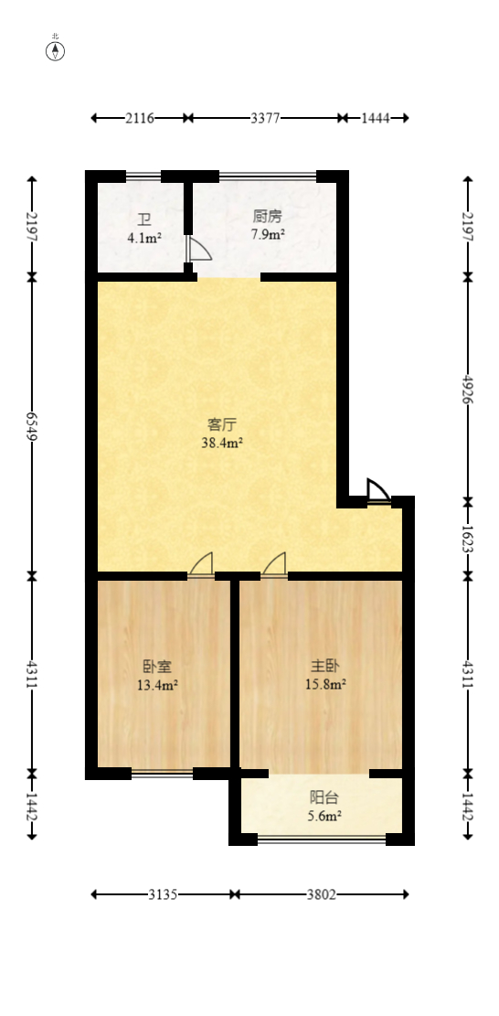 湘绣城  2室2厅1卫   35.00万室内图1