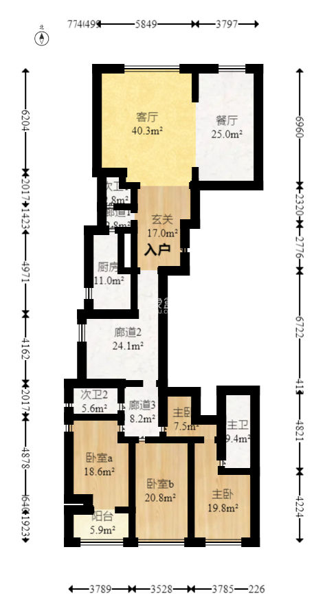 正荣梅溪紫阙台  4室2厅4卫   513.00万