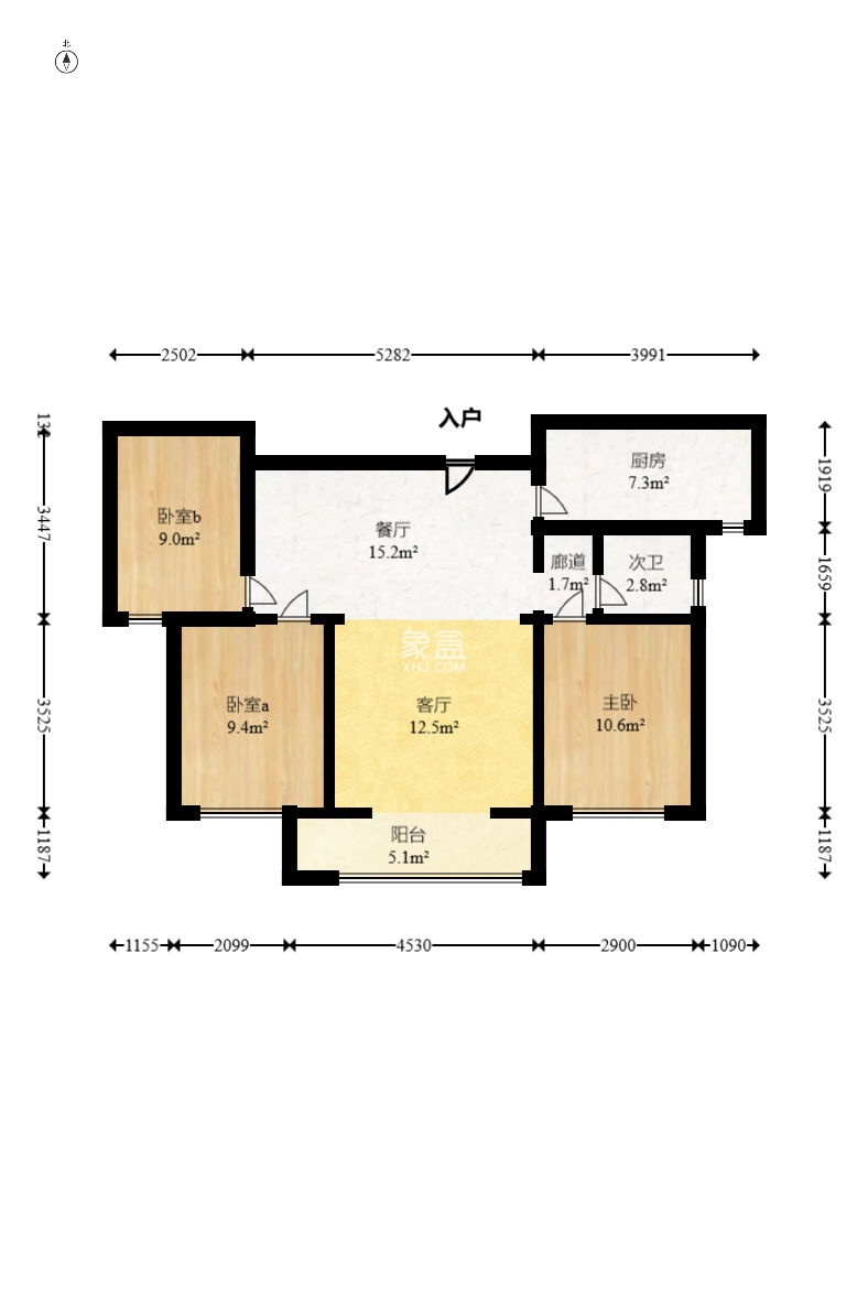 中冶中央公园  3室2厅1卫    118.0万