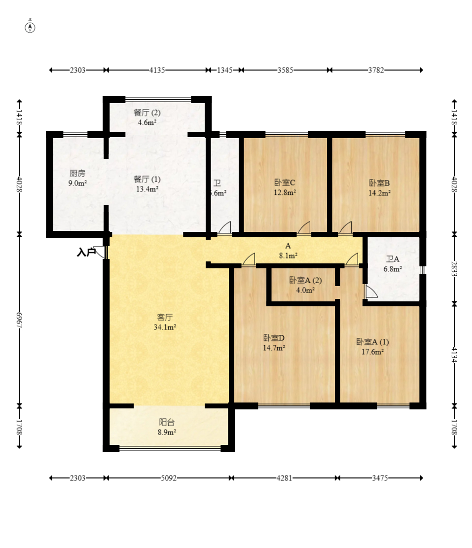 梅溪湖金茂湾  4室2厅2卫    249.8万 梅溪湖金茂湾  4室2厅2卫    249.8万户型图