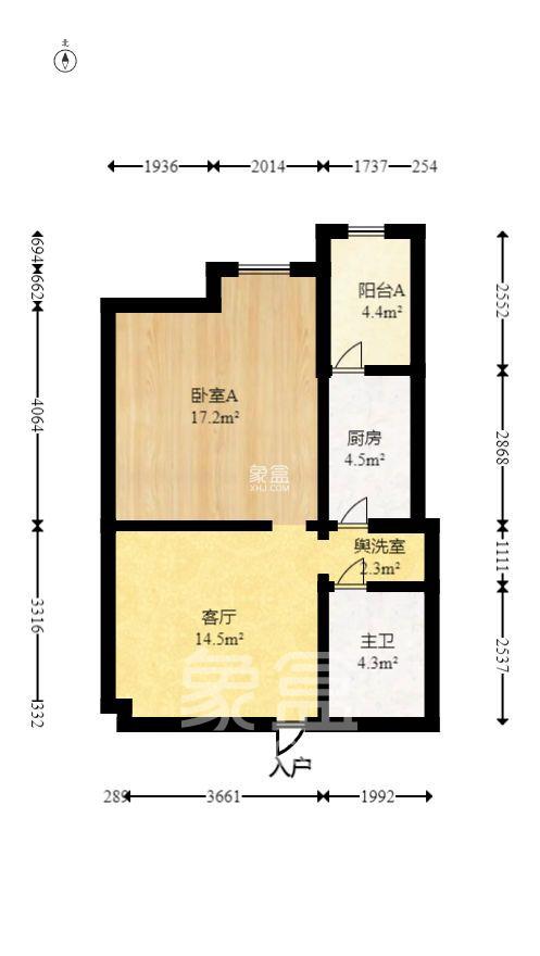 安泰嘉园（湘府邻伴）  1室1厅1卫   2200.00元/月室内图