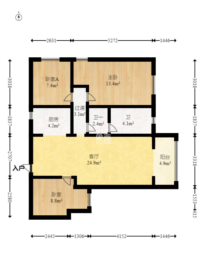 时代星城  3室2厅2卫   41.80万