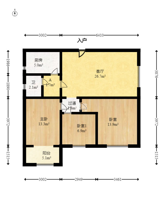 星典时代  3室2厅1卫   70.00万