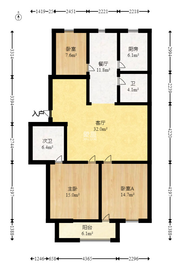 中南汽车世界  3室2厅2卫    42.9万