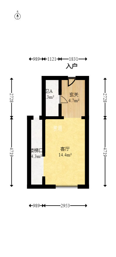 卓越中寰  2室1廳1衛(wèi)   38.00萬
