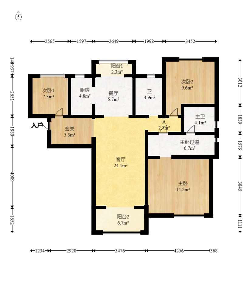山语城三期  3室2厅2卫    85.0万 山语城三期  3室2厅2卫    85.0万户型图