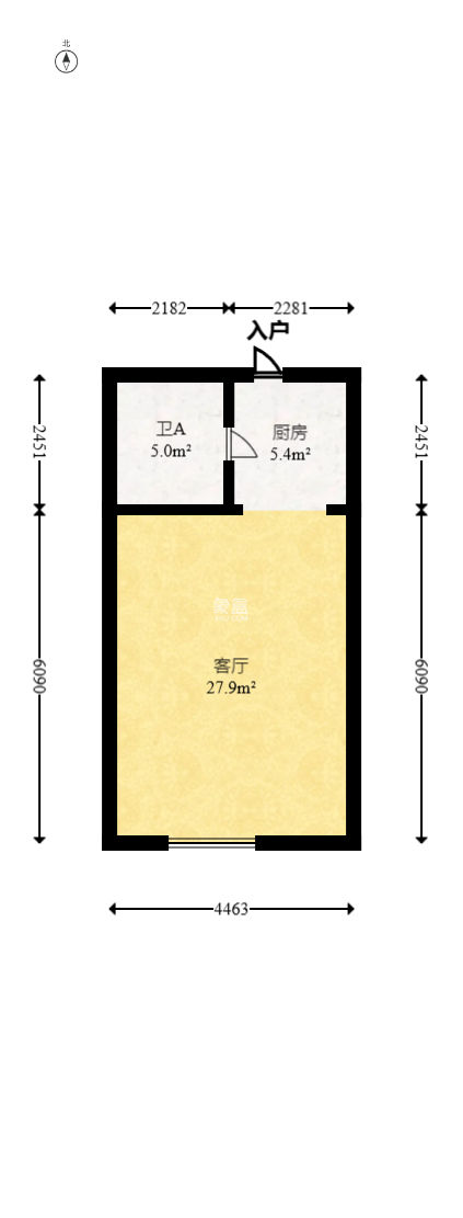 世纪桃花苑  1室1厅1卫   29.80万