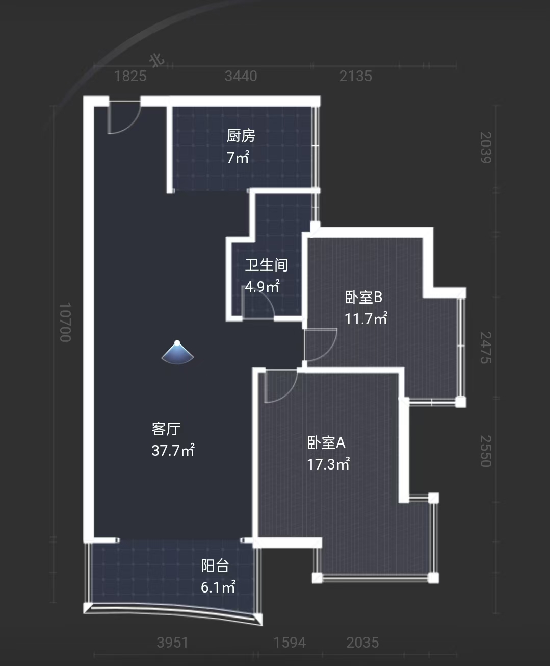 山水国际 2室2厅1卫 39.0万 山水国际 2室2厅1卫 39.0万室内图