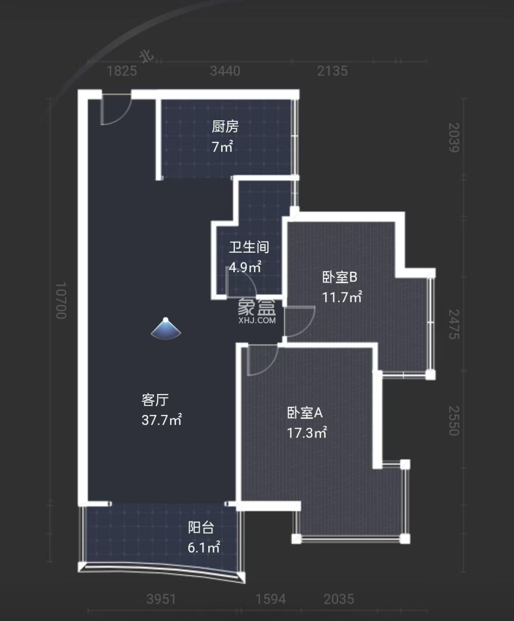 山水国际  2室2厅1卫   39.00万