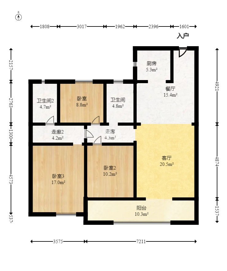 旭辉汇樾城  3室2厅2卫    94.8万