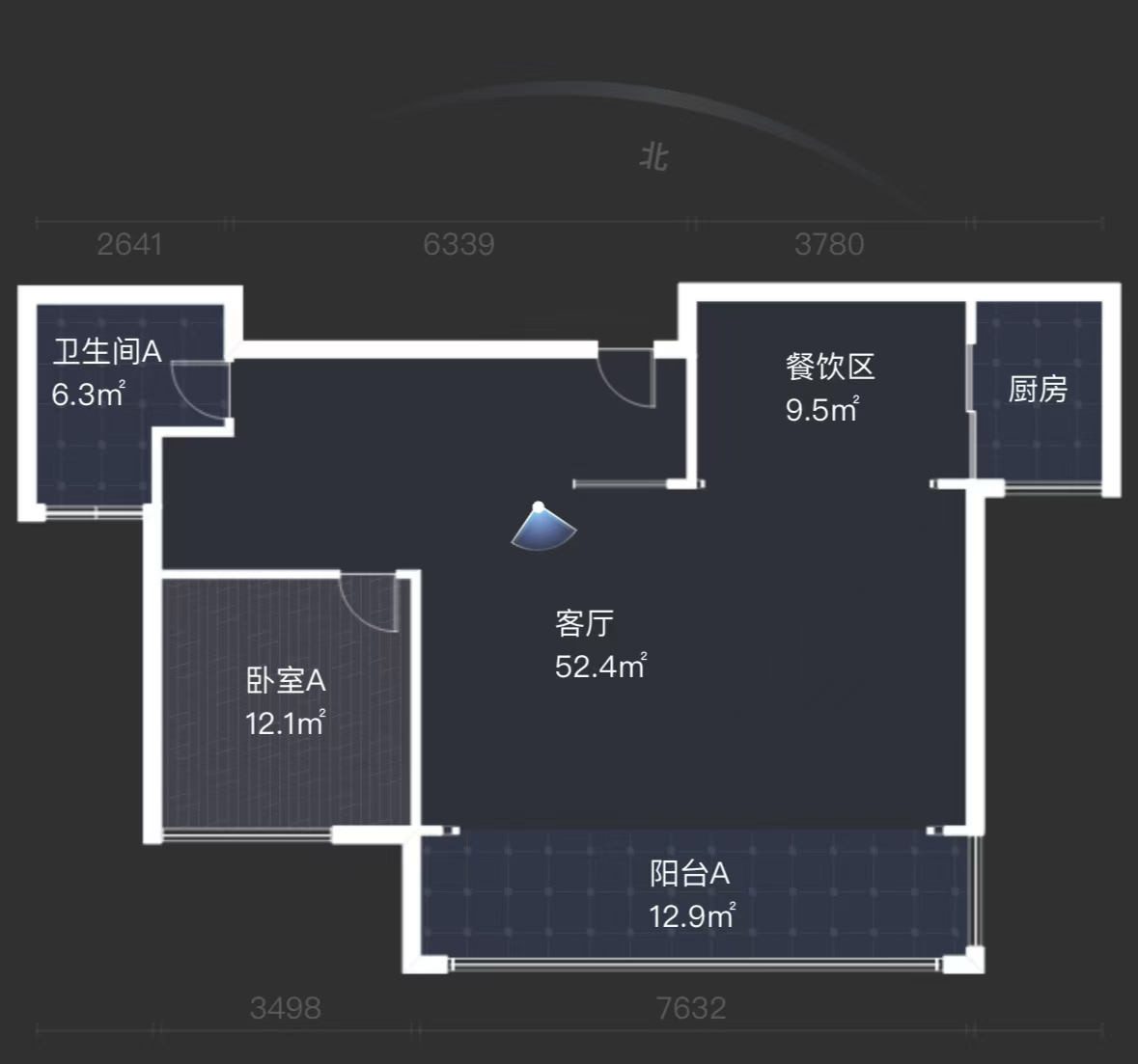 翡翠公园（北大资源）  4室2厅2卫   115.00万室内图1