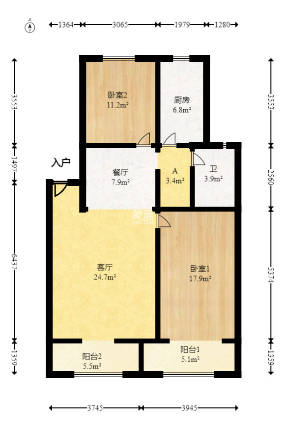 湘樟园小区（湘樟家园）  2室2厅1卫   38.40万