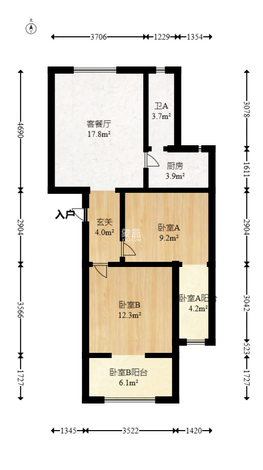 枫林美景  2室1厅1卫   42.00万
