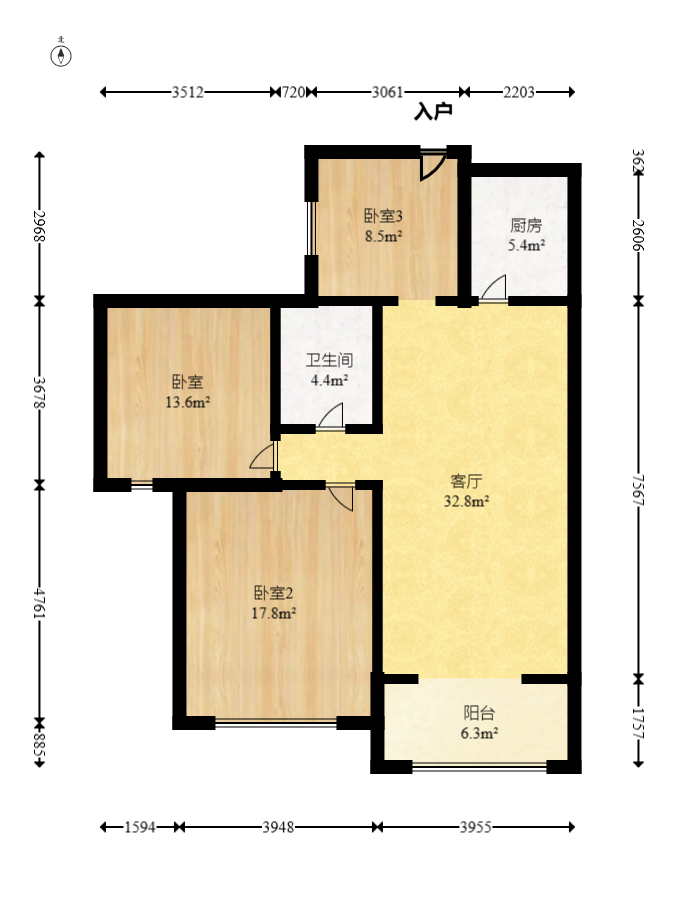 爵士湘  2室2厅1卫    39.8万 爵士湘  2室2厅1卫    39.8万户型图