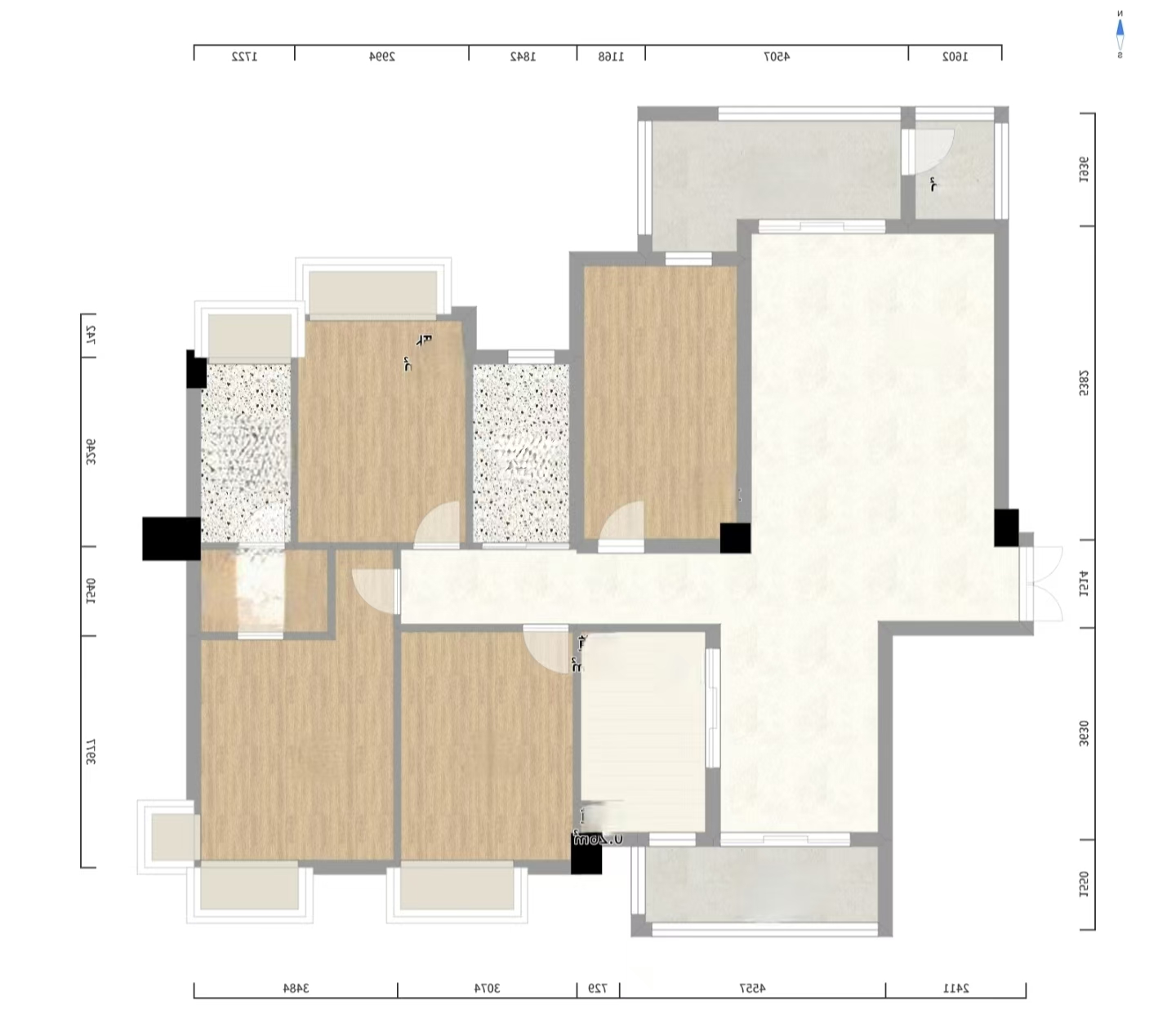 湖景名城 4室2厅2卫 115.0万 湖景名城 4室2厅2卫 115.0万室内图