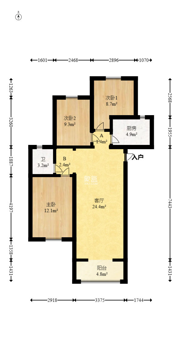 MOMA当代广场  3室2厅1卫   59.80万