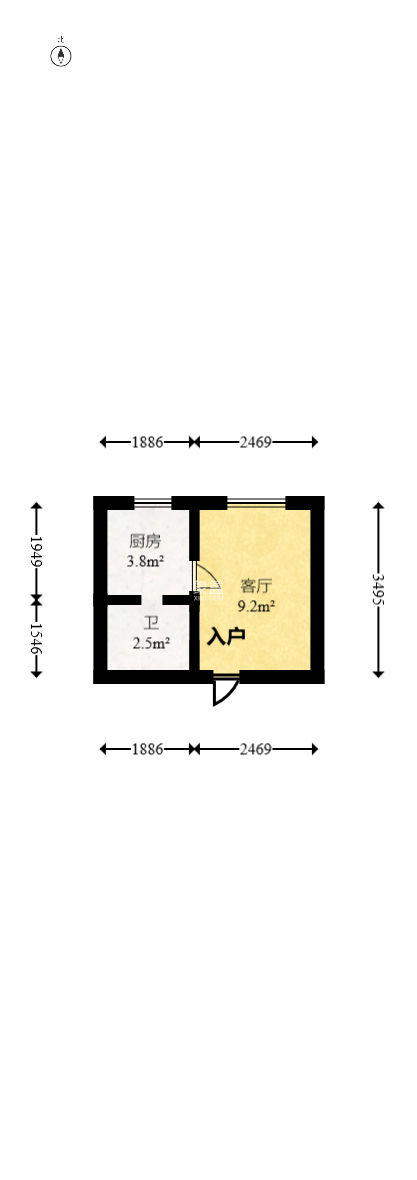安居楼  1室1厅1卫   17.00万