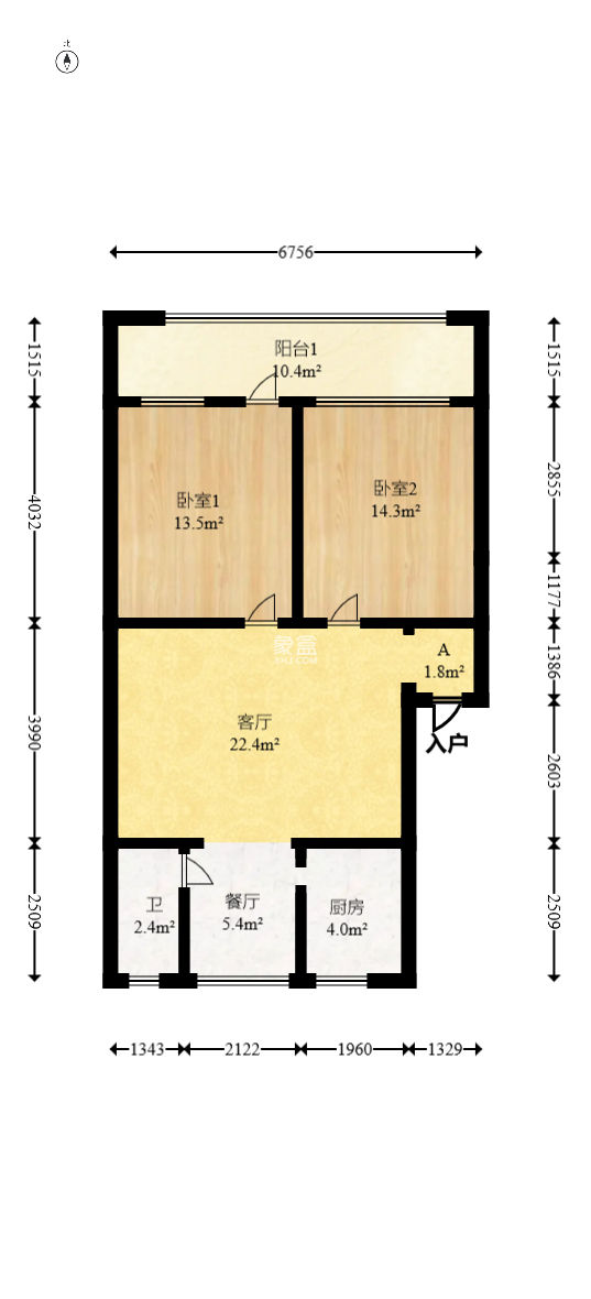 砂子塘社区  2室2厅1卫   41.00万