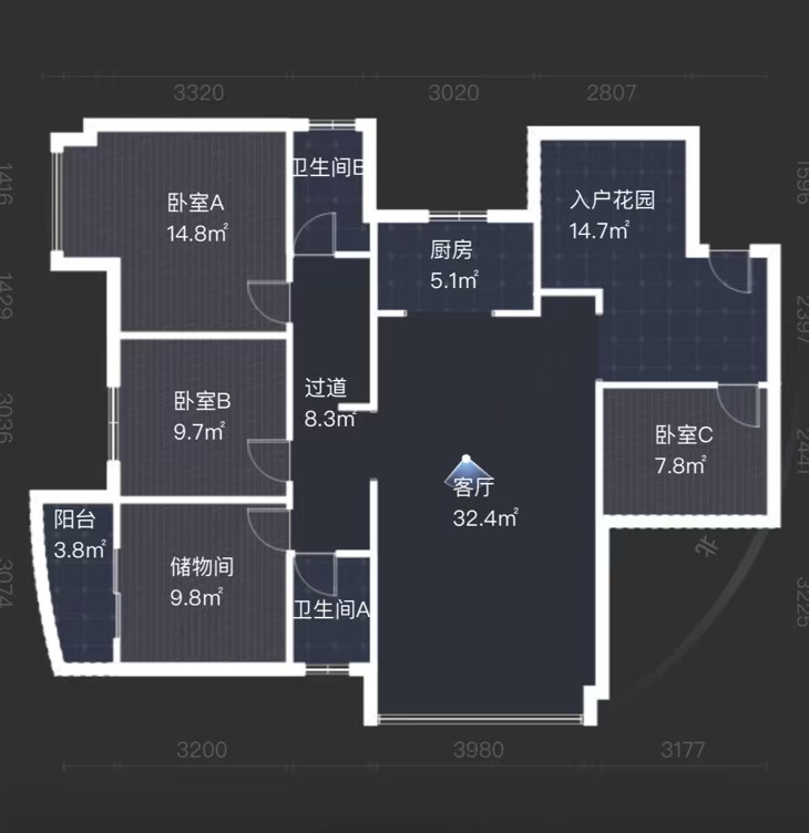 大江观邸-富基花园  4室2厅2卫   53.00万