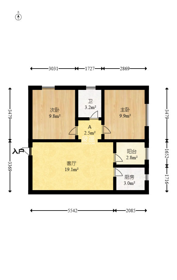 水岸世景  2室1厅1卫    55.8万 水岸世景  2室1厅1卫    55.8万