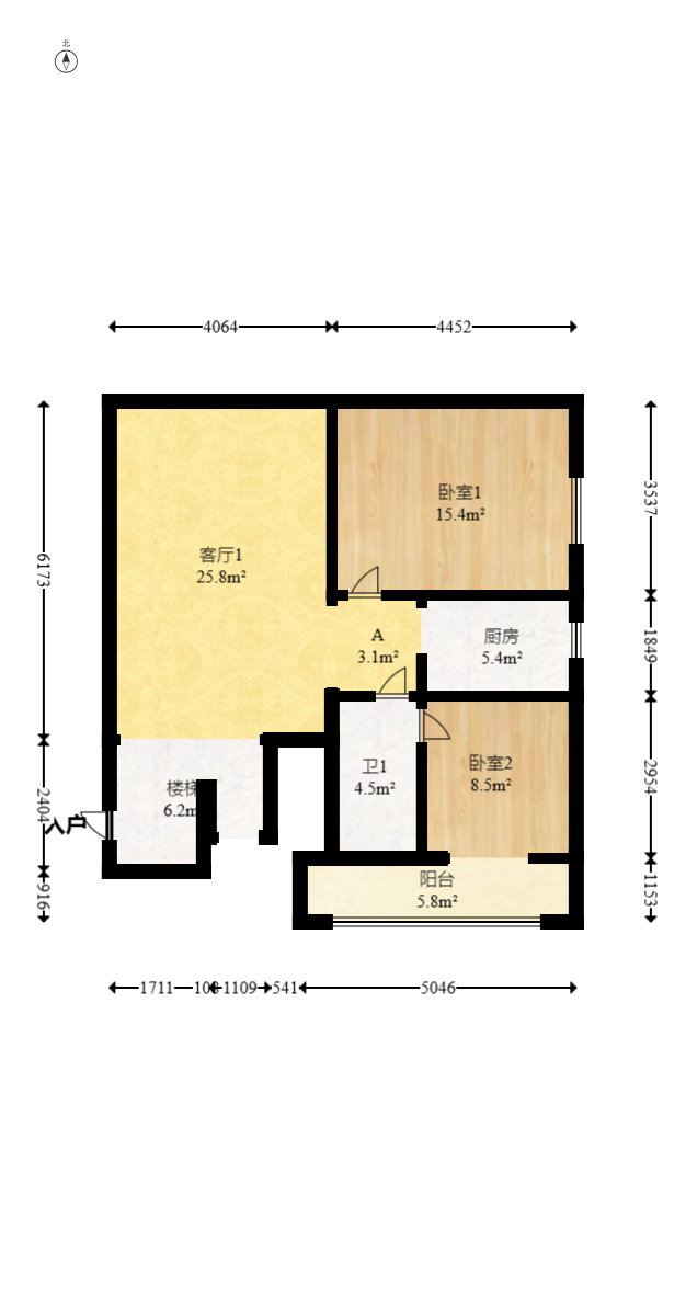 天翔新新家园  3室2厅2卫   84.50万室内图1
