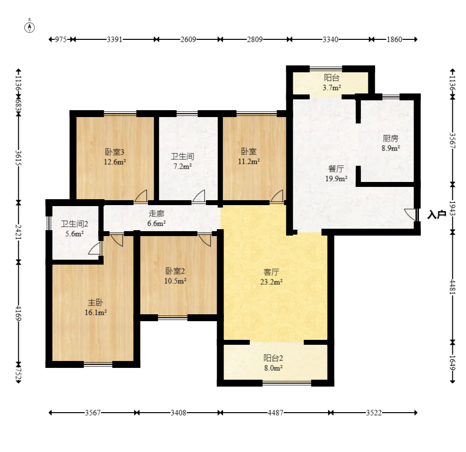 广悦星苑润园 4室2厅2卫 79.0万 广悦星苑润园 4室2厅2卫 79.0万户型图