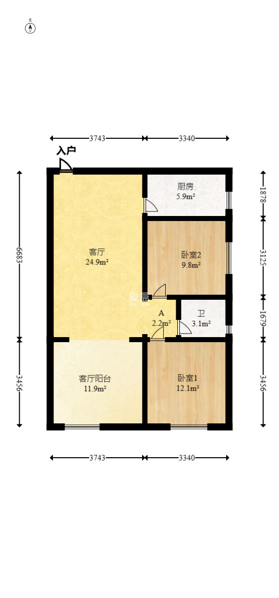 才子嘉都  1室1厅1卫   70.00万
