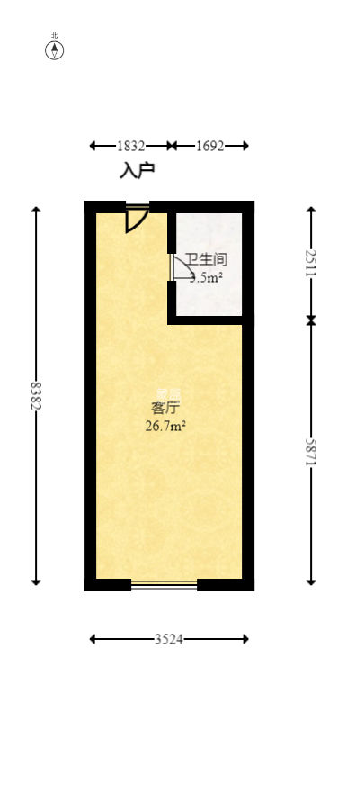 金科天悦（金科美邻汇）  1室0厅0卫   18.00万