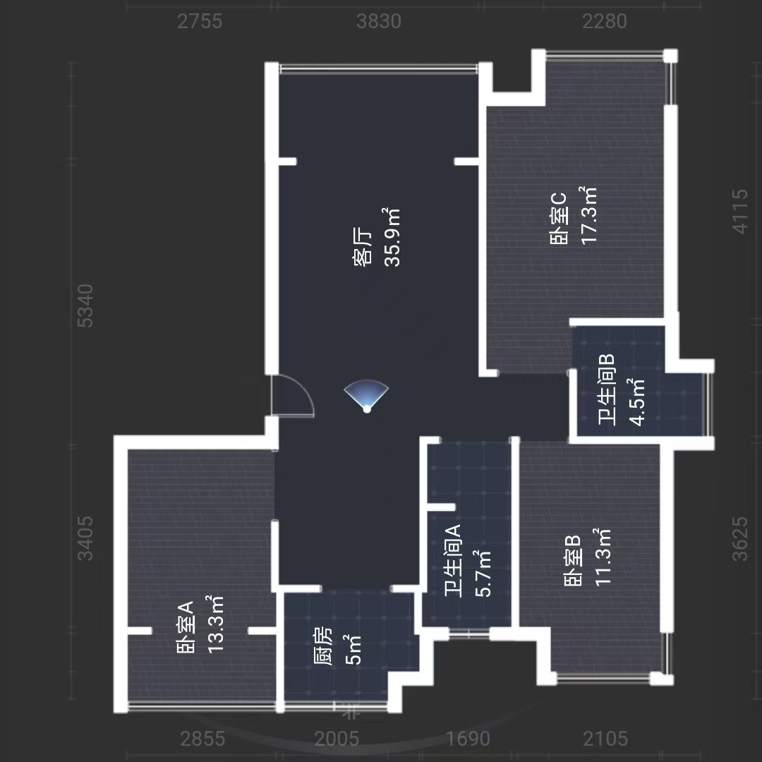 城发郦城 3室2厅2卫 60.0万 城发郦城 3室2厅2卫 60.0万室内图