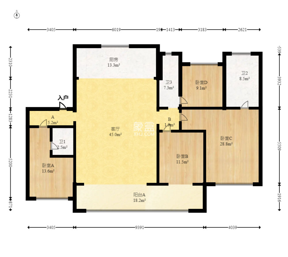 轨道万科悦府  4室2厅3卫    232.8万 轨道万科悦府  4室2厅3卫    232.8万