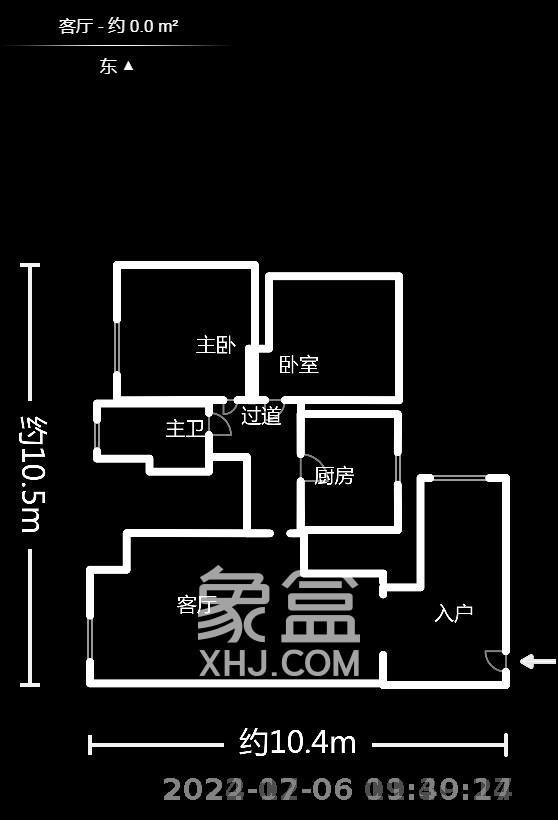 湘域城邦（湘域国际中心）  2室1厅1卫   4200.00元/月室内图