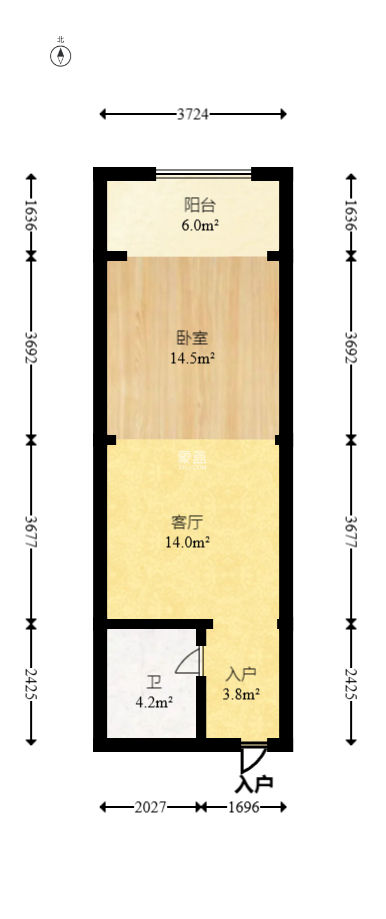 湘水和天下  1室1厅1卫   25.00万