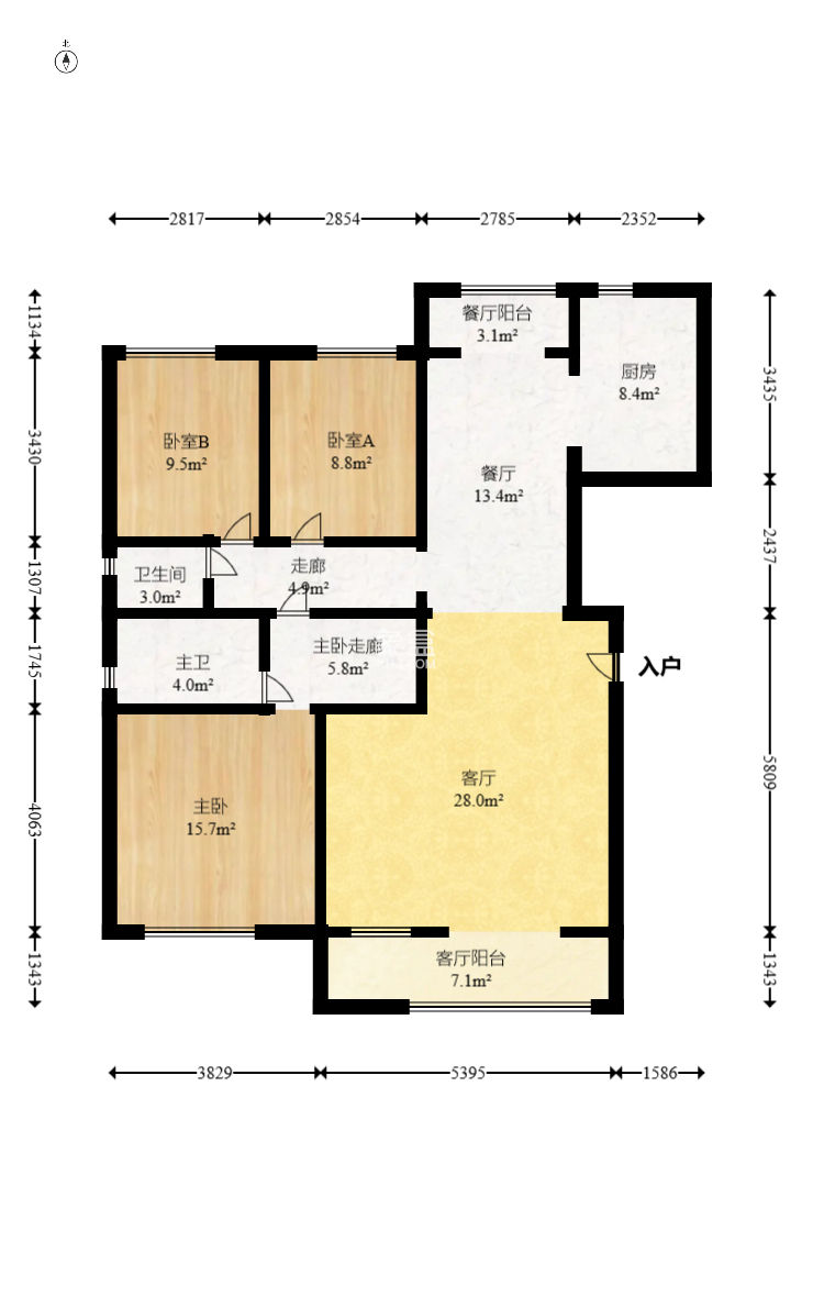 江悦和鸣  3室2厅2卫    221.0万