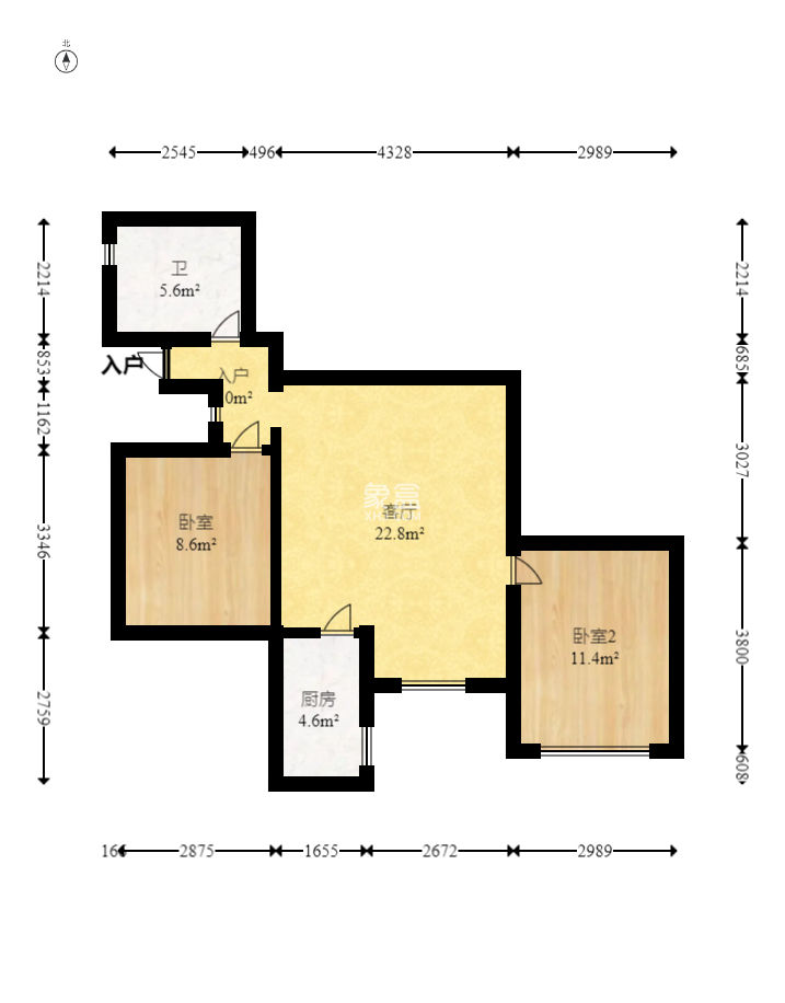 東方銀座（東方摩卡）  2室1廳1衛(wèi)   60.00萬(wàn)