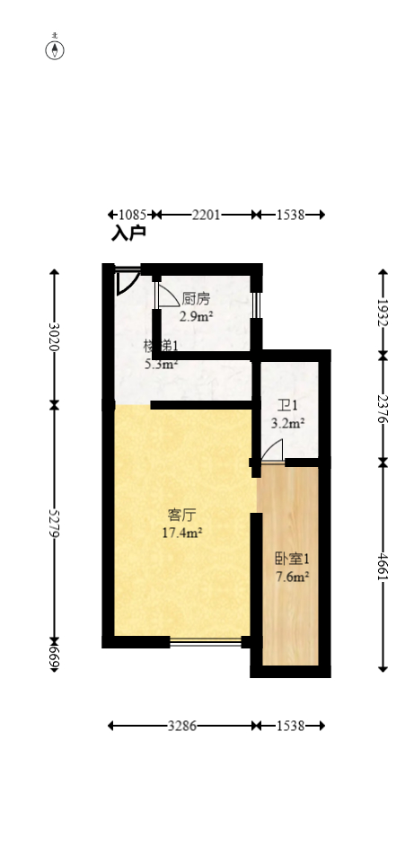 湘府东苑  2室2厅2卫   88.00万室内图1