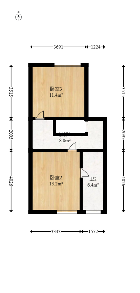 湘府东苑  2室2厅2卫   88.00万其他
