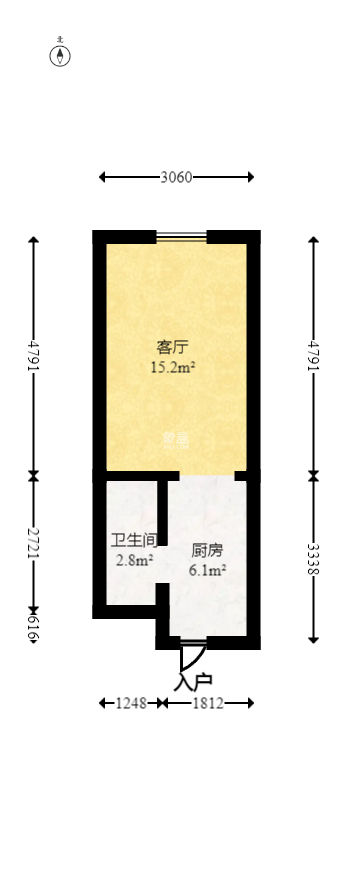 敏捷珑玥府  1室0厅1卫   14.50万