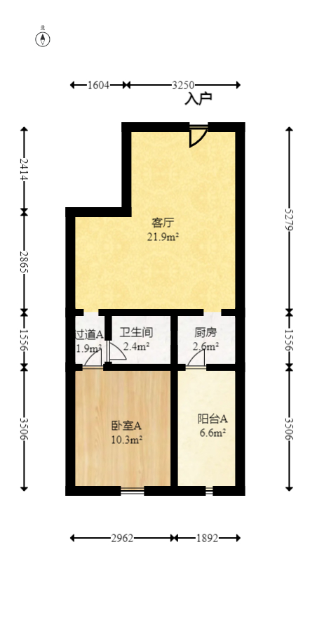 嘉顿新天地  1室1厅1卫    54.0万 嘉顿新天地  1室1厅1卫    54.0万户型图