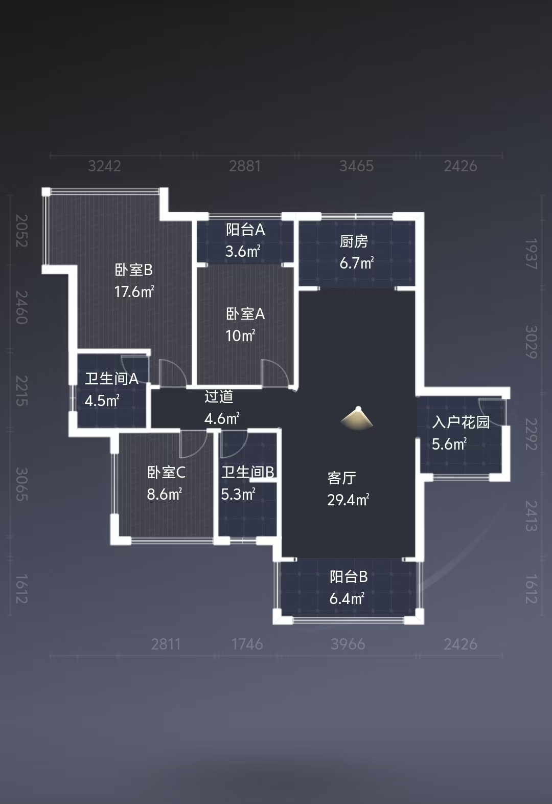 华晨神农湾  3室2厅2卫   82.00万