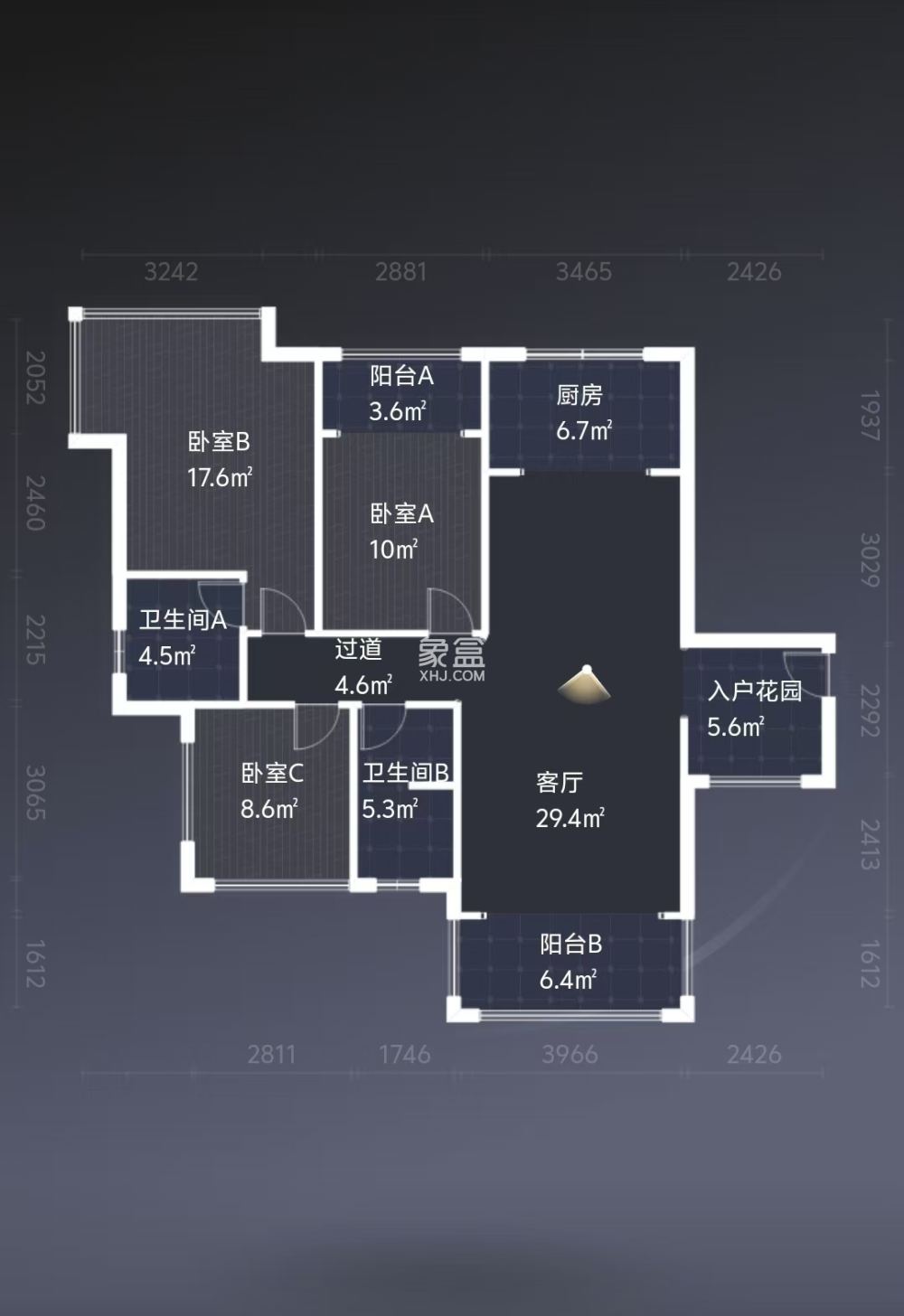 华晨神农湾  3室2厅2卫   82.00万