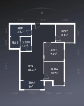 金水湾  2室2厅1卫    43.8万