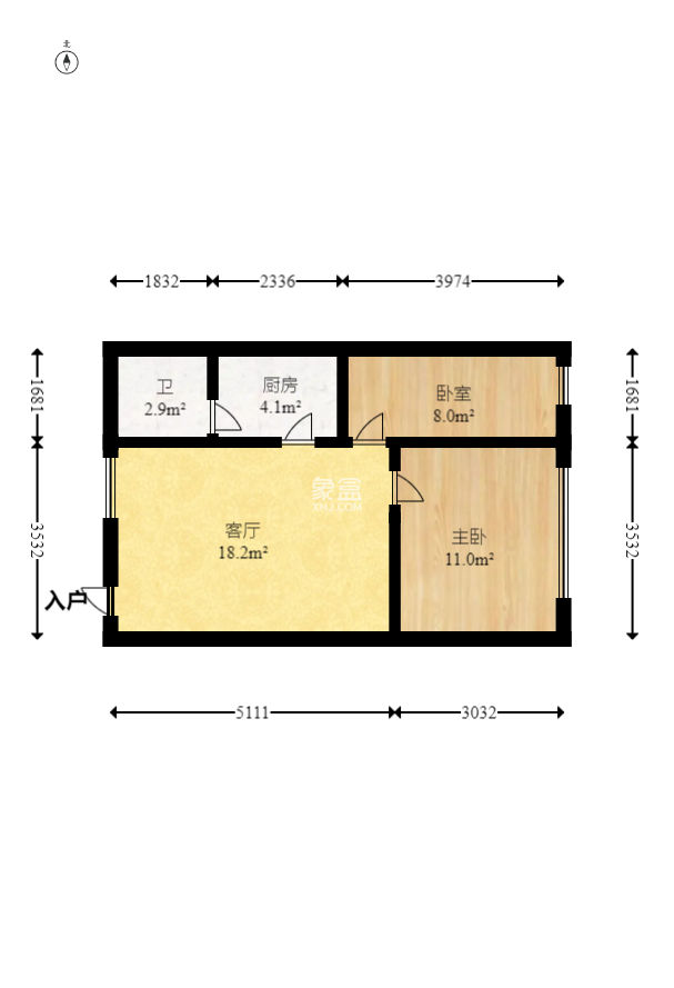 开源鑫阁  2室1厅1卫   19.00万