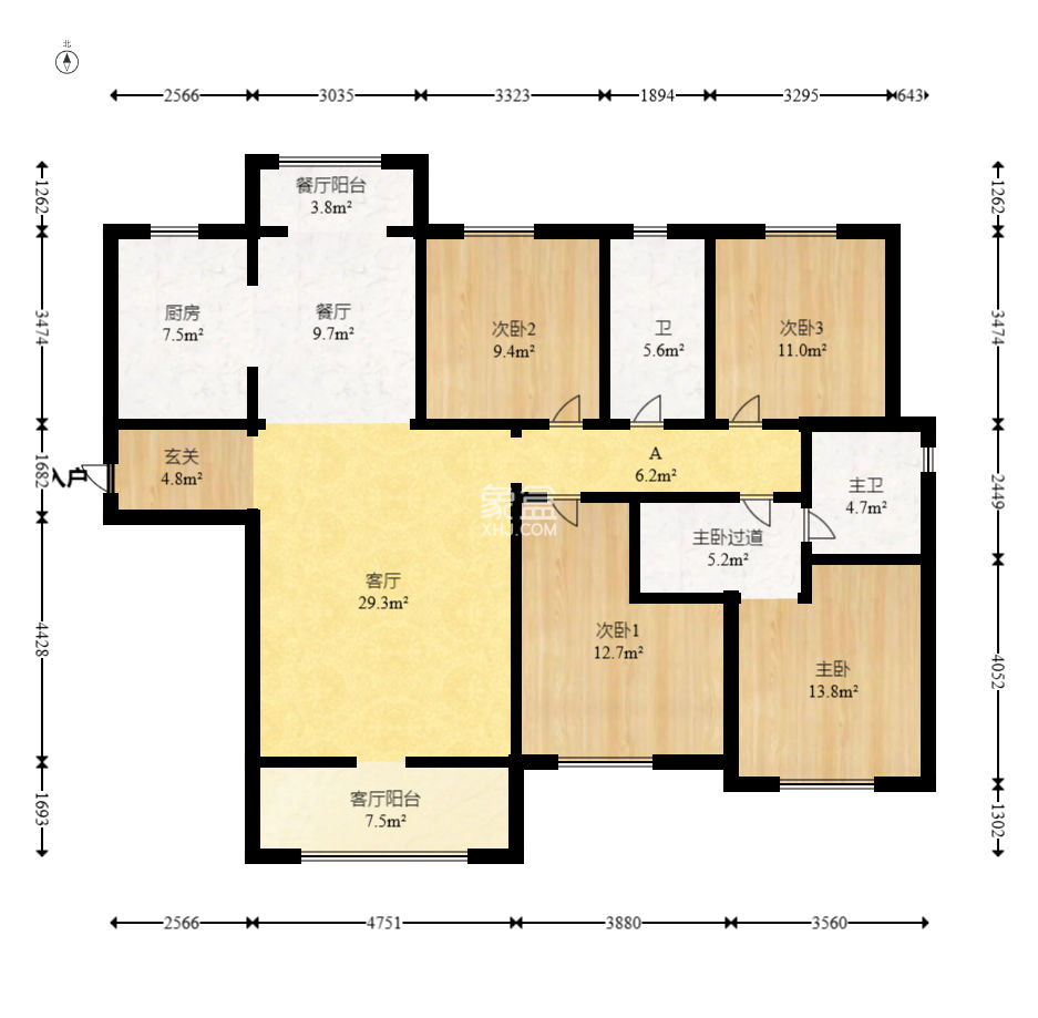地鐵中建江山玖樾  4室2廳2衛(wèi)   176.00萬(wàn)