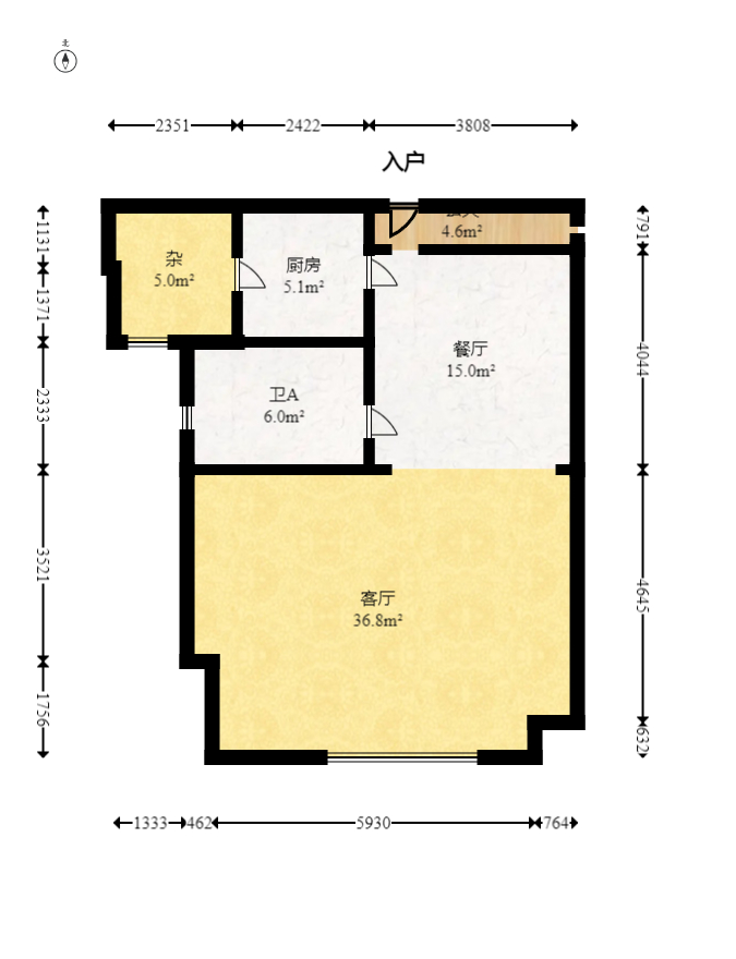 保利西海岸A区  1室0厅0卫   295.00万室内图1