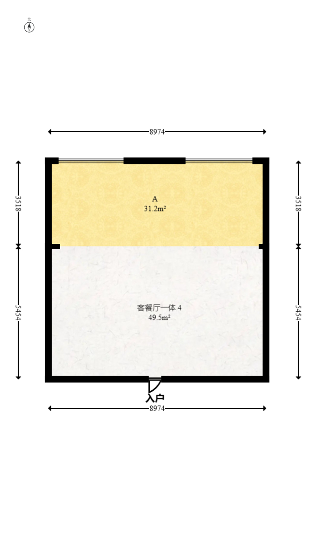 京武浪琴山三期（京武中心）  2室2厅2卫   115.00万室内图1