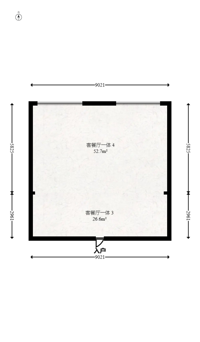 京武浪琴山三期（京武中心）  2室2厅2卫   115.00万室内图1