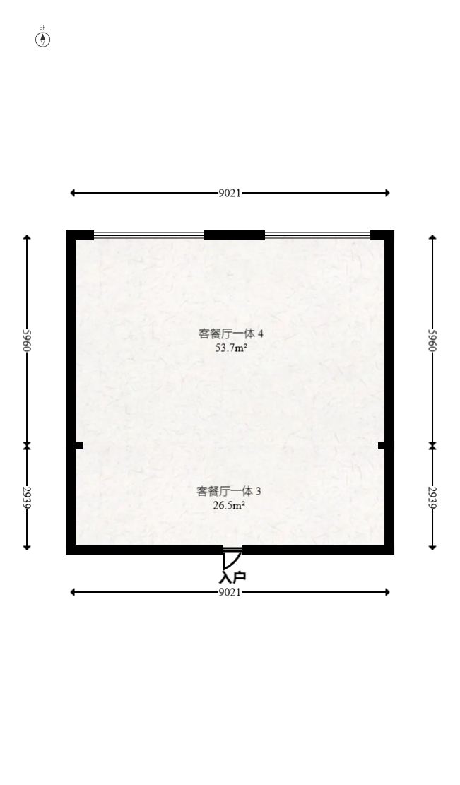 京武浪琴山三期（京武中心）  2室2厅2卫   115.00万室内图1
